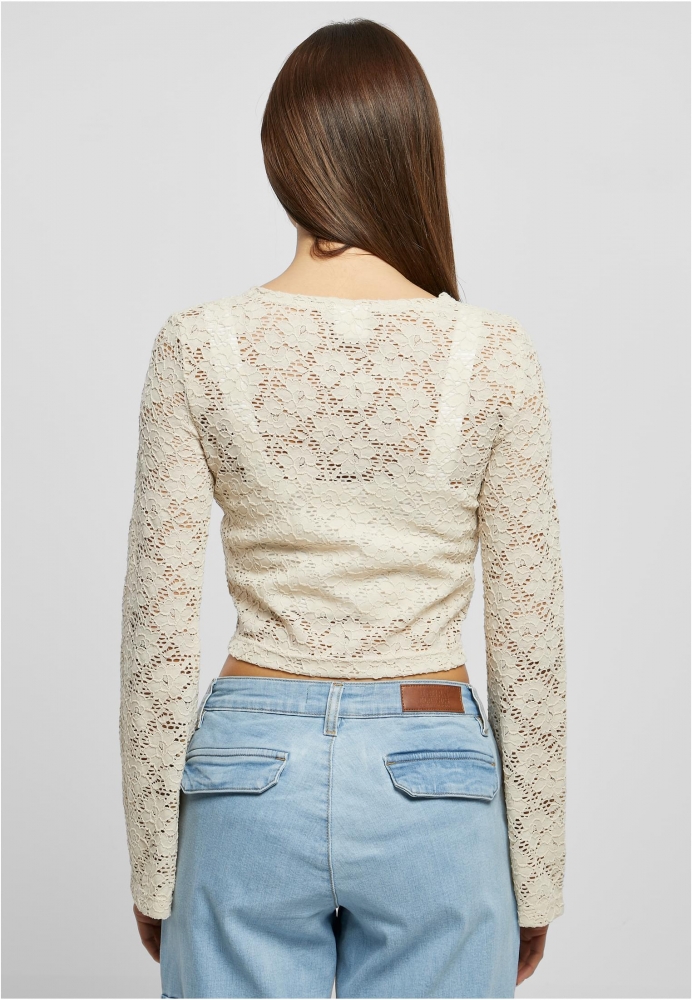 Cropped Lace Longsleeve dama Urban Classics