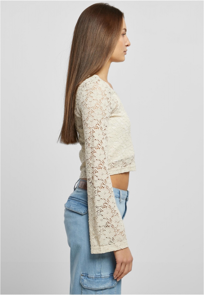 Cropped Lace Longsleeve dama Urban Classics