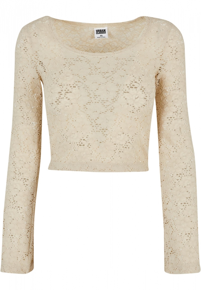 Cropped Lace Longsleeve dama Urban Classics