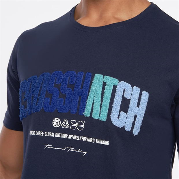 Crosshatch Flocked T Sn99