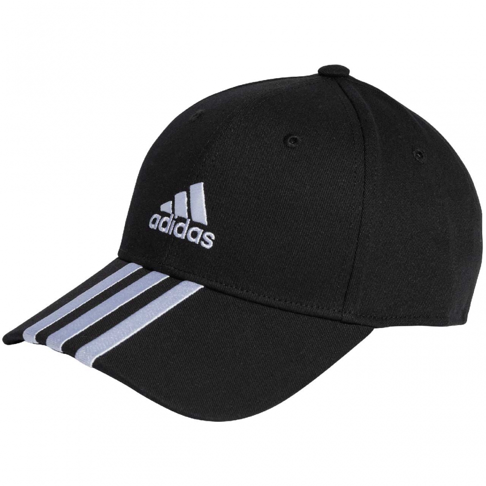 Czapka z daszkiem adidas Baseball 3-Stripes Cotton Twill Baseball czarna IB3242