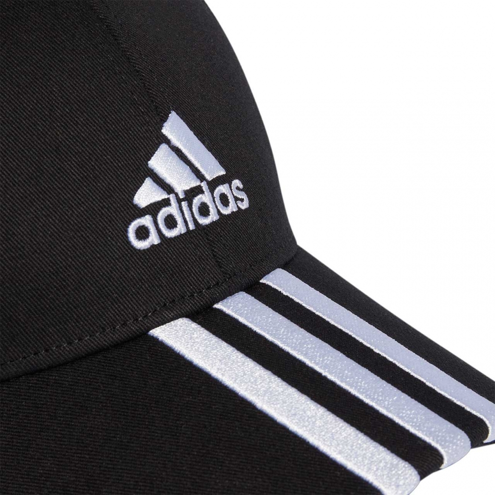 Czapka z daszkiem adidas Baseball 3-Stripes Cotton Twill Baseball czarna IB3242