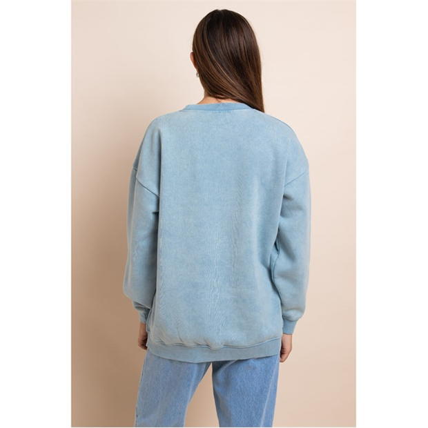 Daisy Street Daisy Embr Sweat Ld43