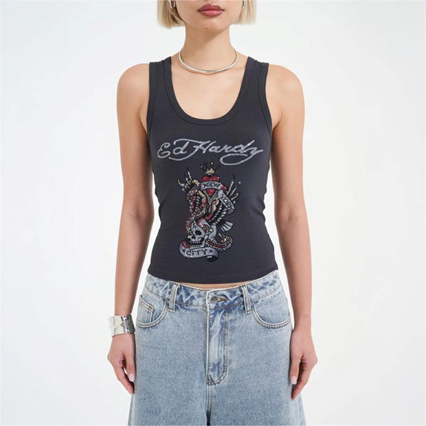 Ed Hardy Ed Nyc Dimnte Crop Ld52