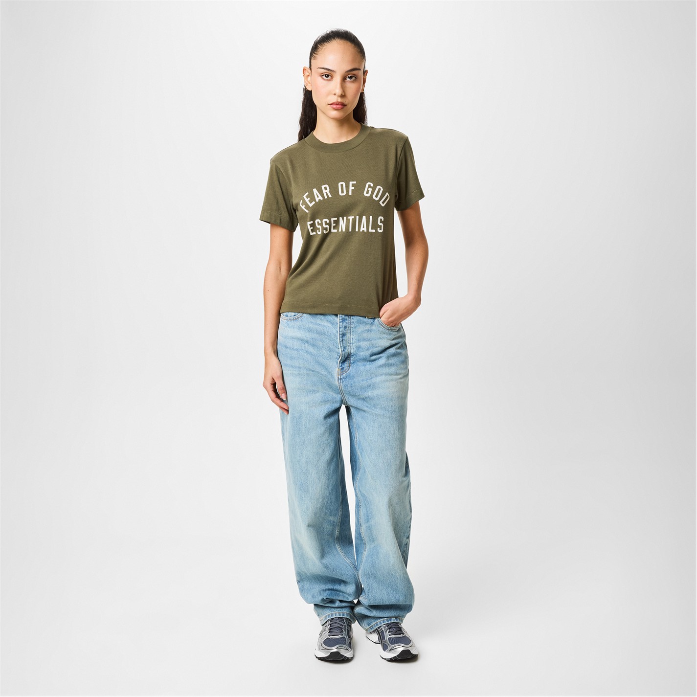 Tricou FEAR OF GOD ESSENTIALS Tri-Blend Crewneck