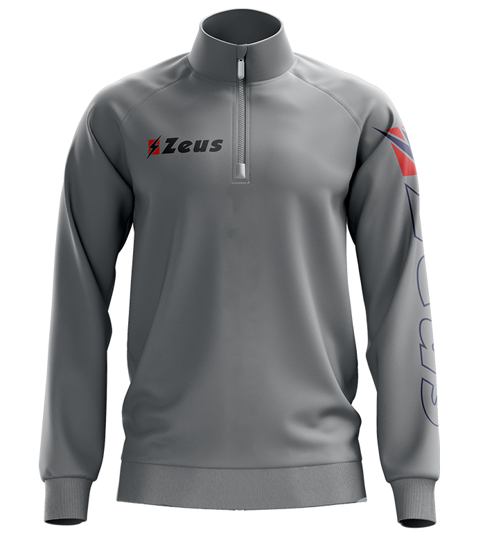 Bluza sport PILE MEZZA cu fermoar Zeus gri