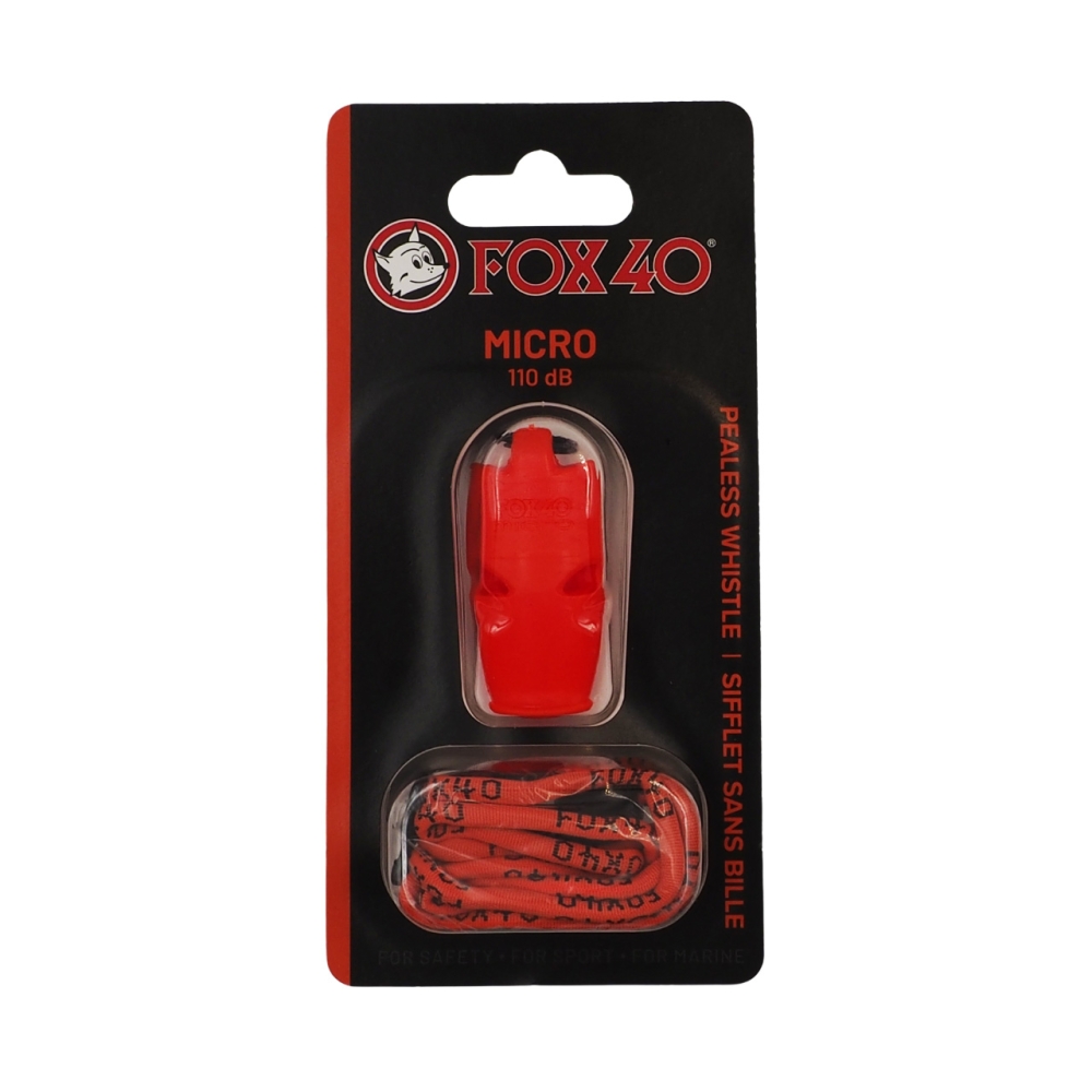 Fox 40 Micro whistle orange with string 9513-0308