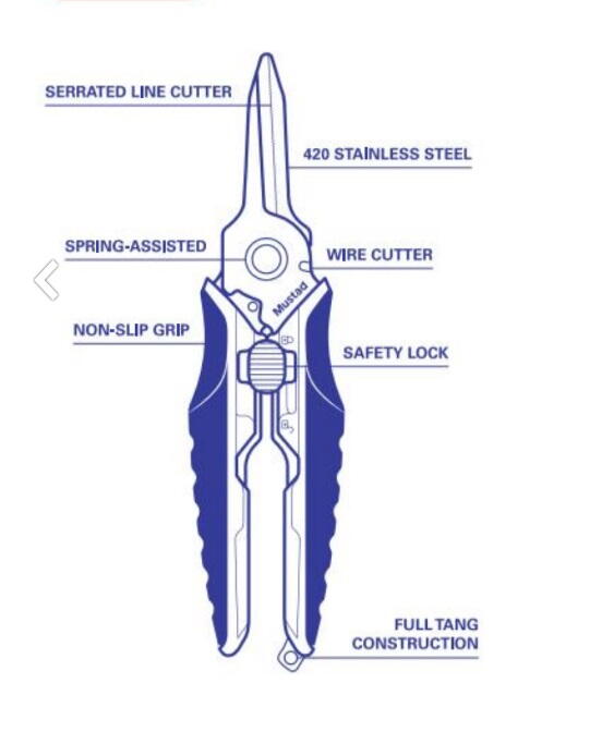 FOARFECA MULTI FUNCTION 14CM albastru MUSTAD