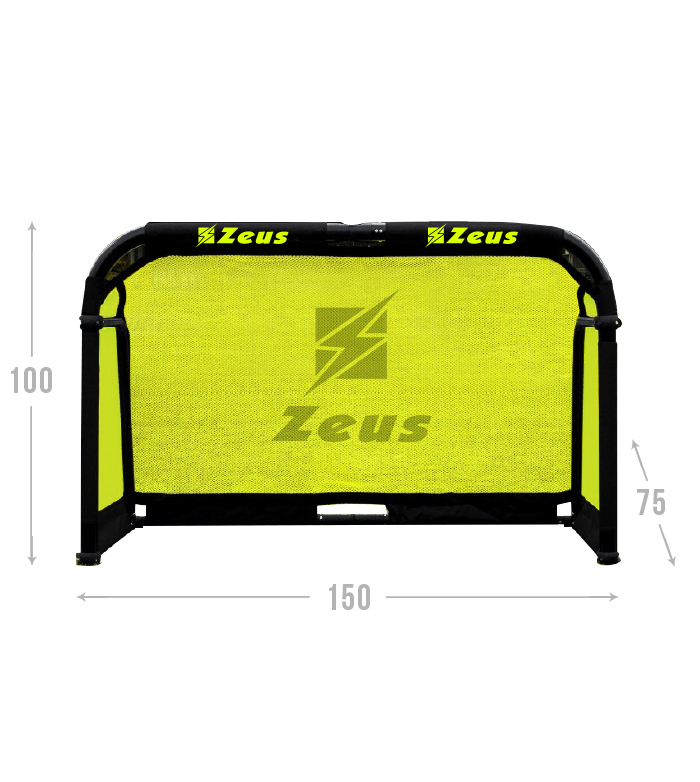 FOLDING GOAL ALUMINUM 150x100x75 cm Zeus negru