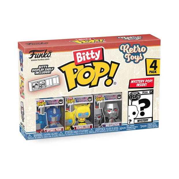 FUNKO Bitty POP: Retro Toys- Transformers 4PK