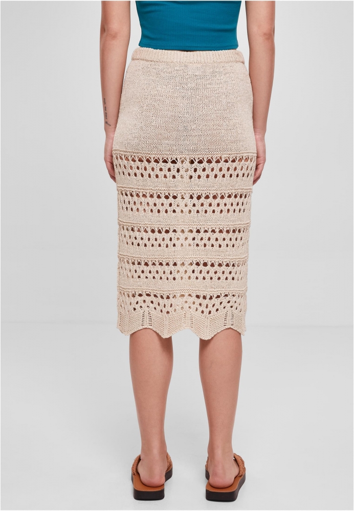 Fusta 3/4 Crochet Knit dama Urban Classics