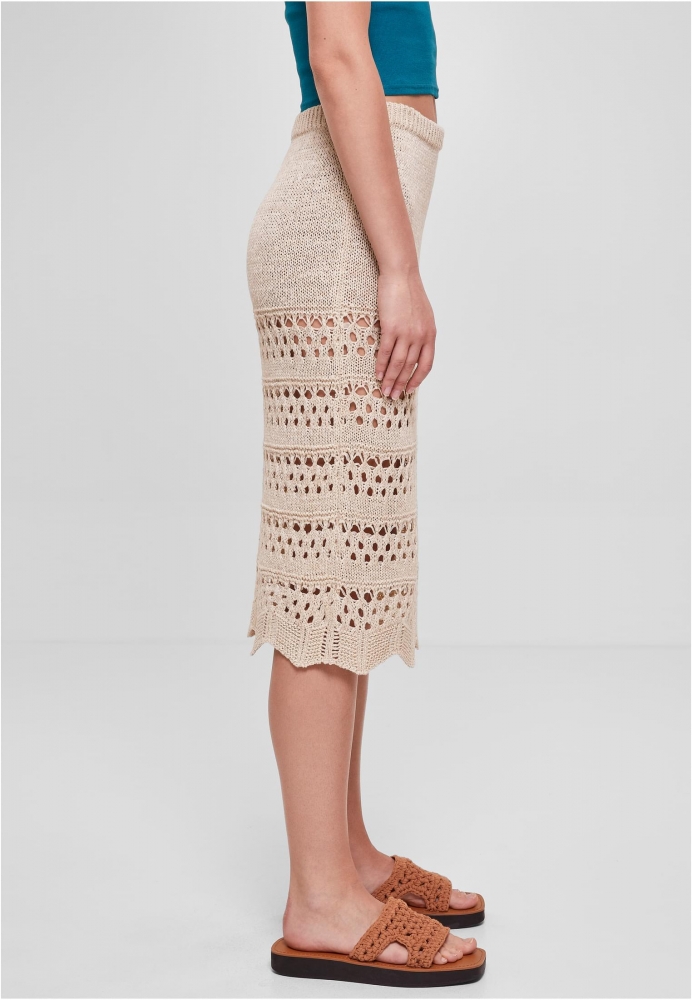 Fusta 3/4 Crochet Knit dama Urban Classics