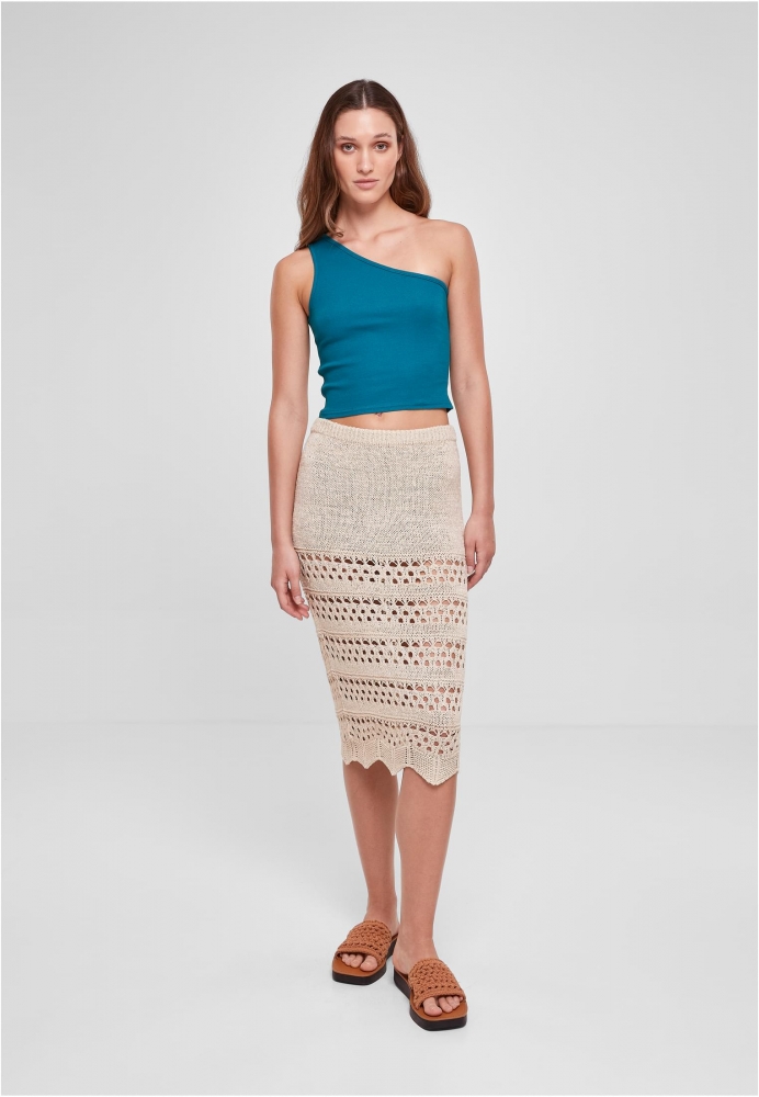 Fusta 3/4 Crochet Knit dama Urban Classics