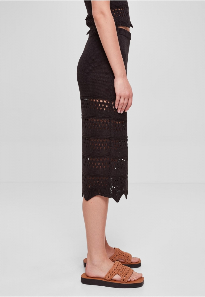 Fusta 3/4 Crochet Knit dama Urban Classics