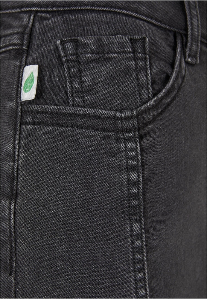 Fusta Organic Stretch Button Denim dama Urban Classics