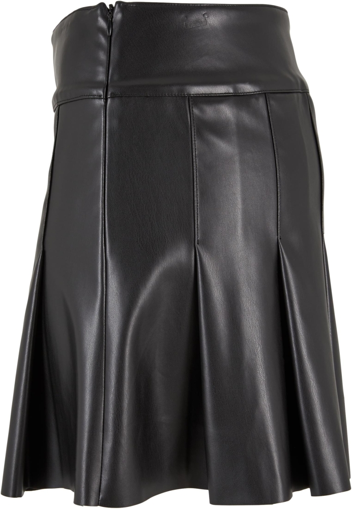 Fusta Synthetic piele Pleated dama Urban Classics