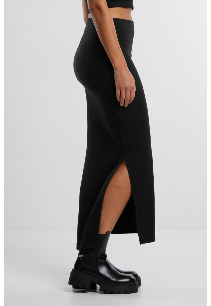 Fusta Rib High Slit dama Urban Classics