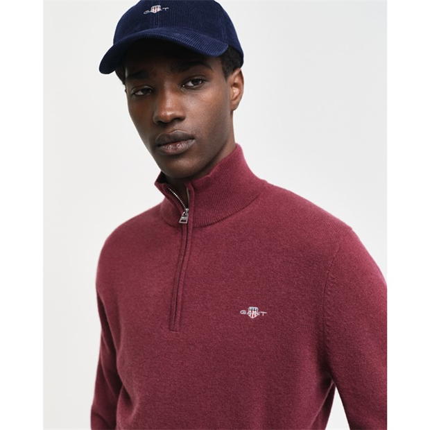 Gant EXTRAFINE LAMBSWOOL HALF ZIP TARTAN