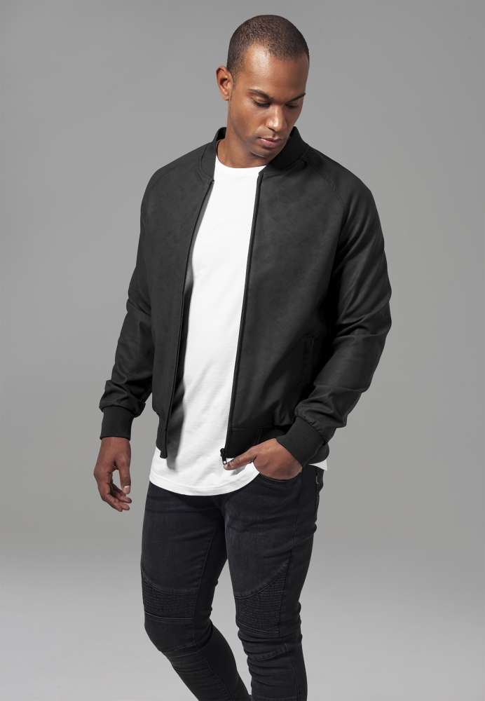 Imitation piele Raglan Blouson Urban Classics