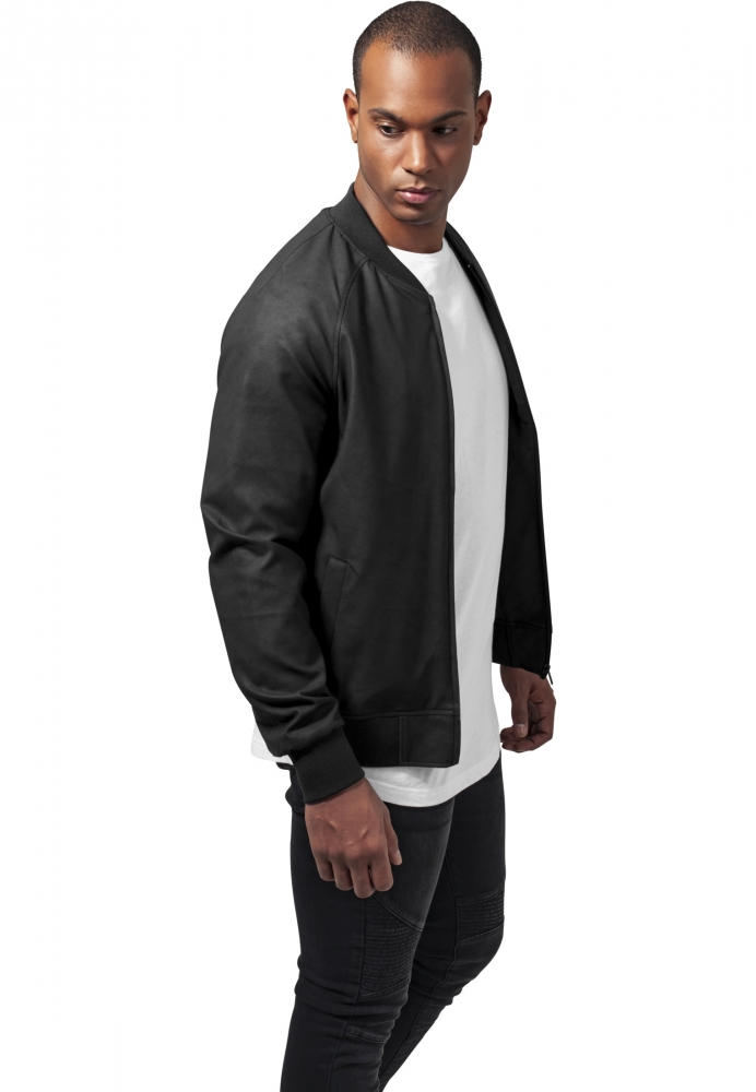 Imitation piele Raglan Blouson Urban Classics