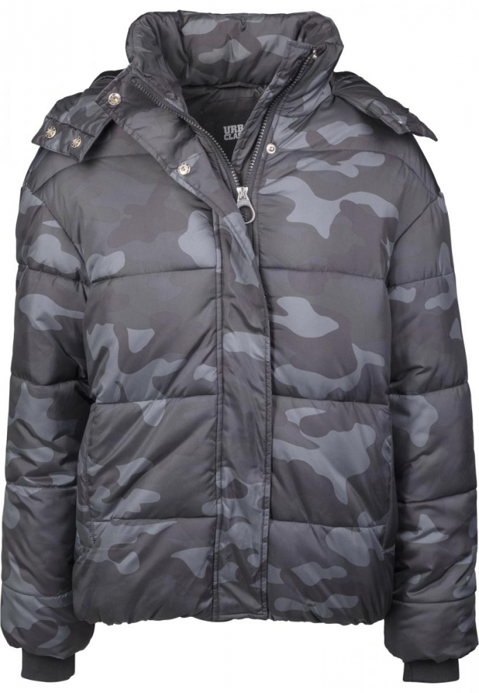 Jacheta Boyfriend Camo Puffer dama Urban Classics