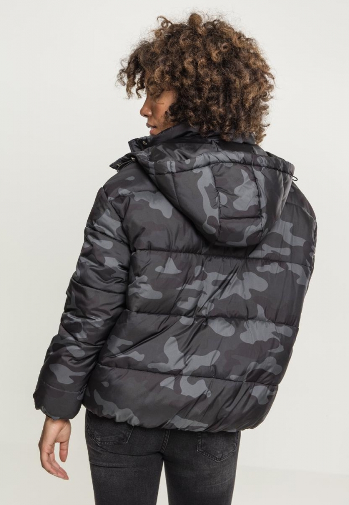 Jacheta Boyfriend Camo Puffer dama Urban Classics