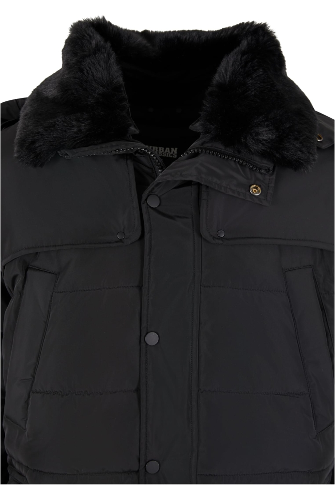 Jacheta Puffer With Detachable Fur Collar Urban Classics