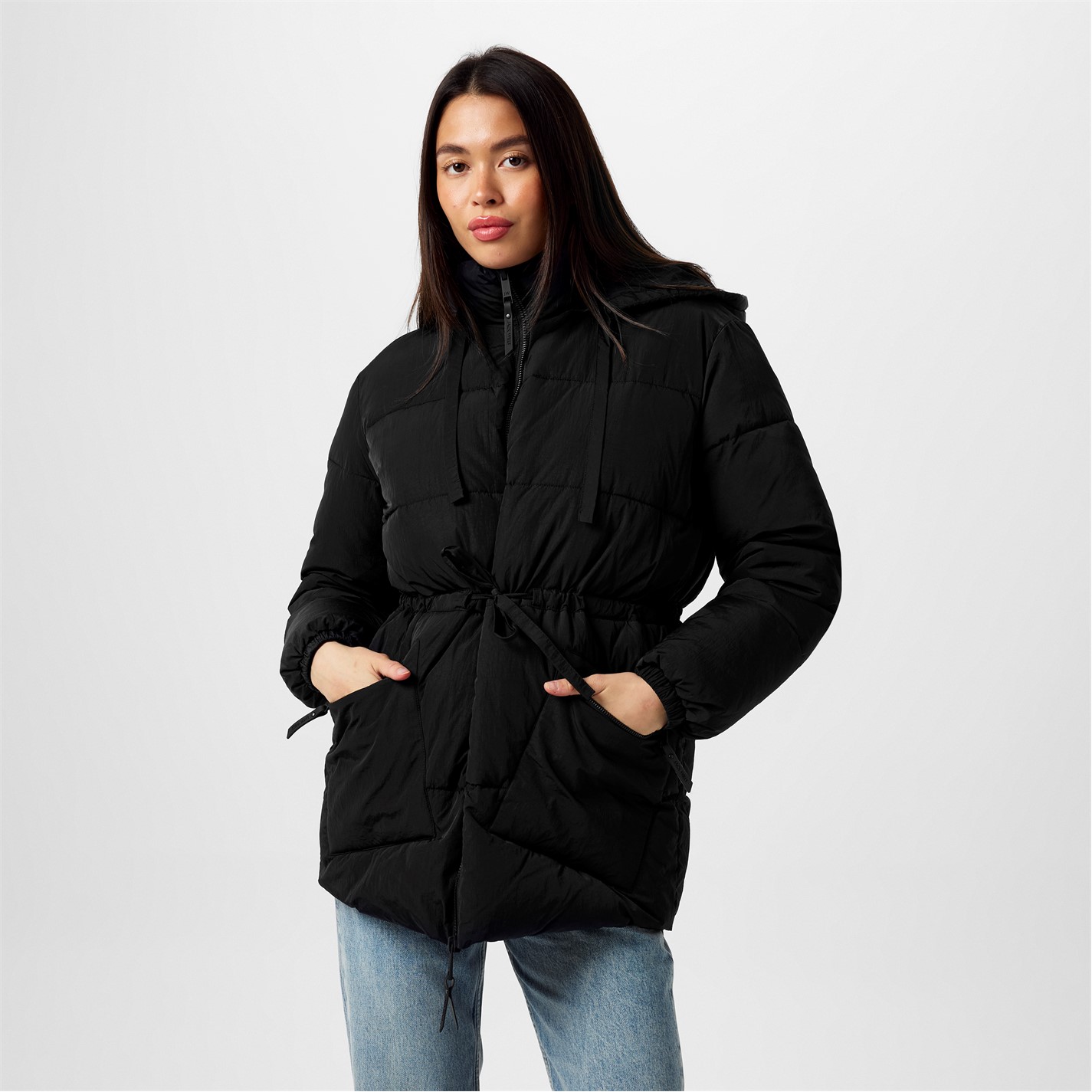 Jacheta Jack Wills Belted Tie Puffer dama