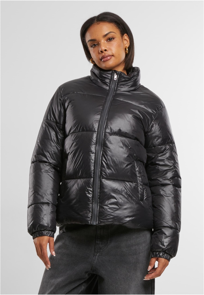 Jacheta Recycled Short Shiny Puffer dama Urban Classics