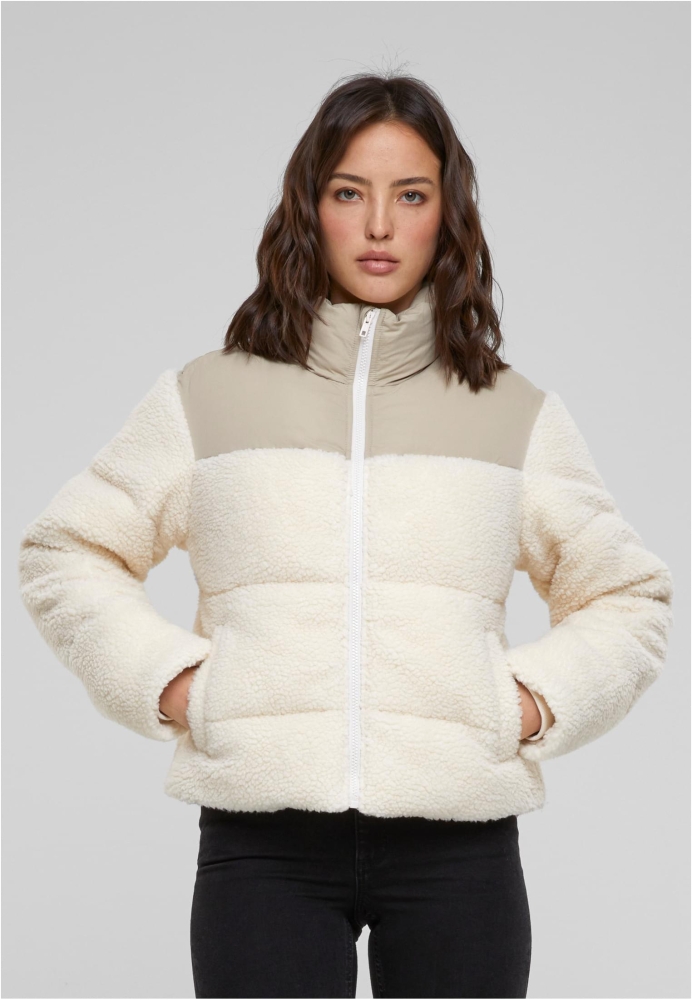 Jacheta Short Sherpa Mix Puffer dama Urban Classics