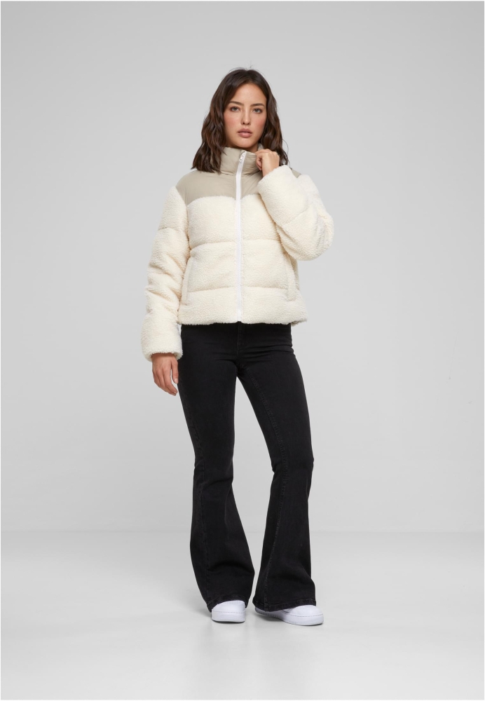 Jacheta Short Sherpa Mix Puffer dama Urban Classics