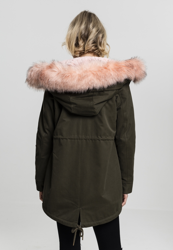 Peached Teddy Lined Parka dama Urban Classics