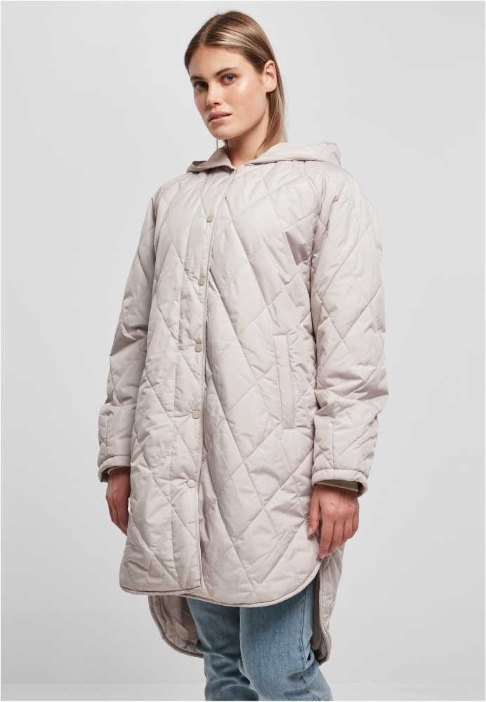 Geaca Oversized Diamond Quilted Hooded dama Urban Classics