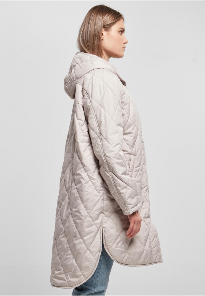 Geaca Oversized Diamond Quilted Hooded dama Urban Classics