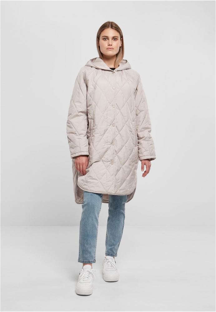 Geaca Oversized Diamond Quilted Hooded dama Urban Classics