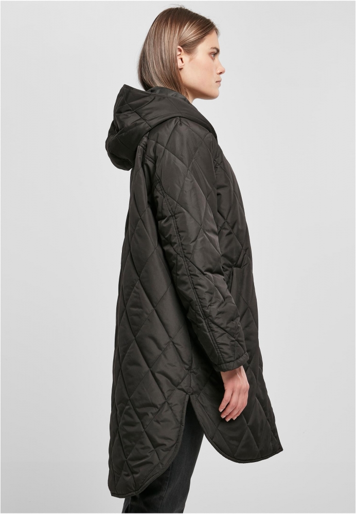 Geaca Oversized Diamond Quilted Hooded dama Urban Classics