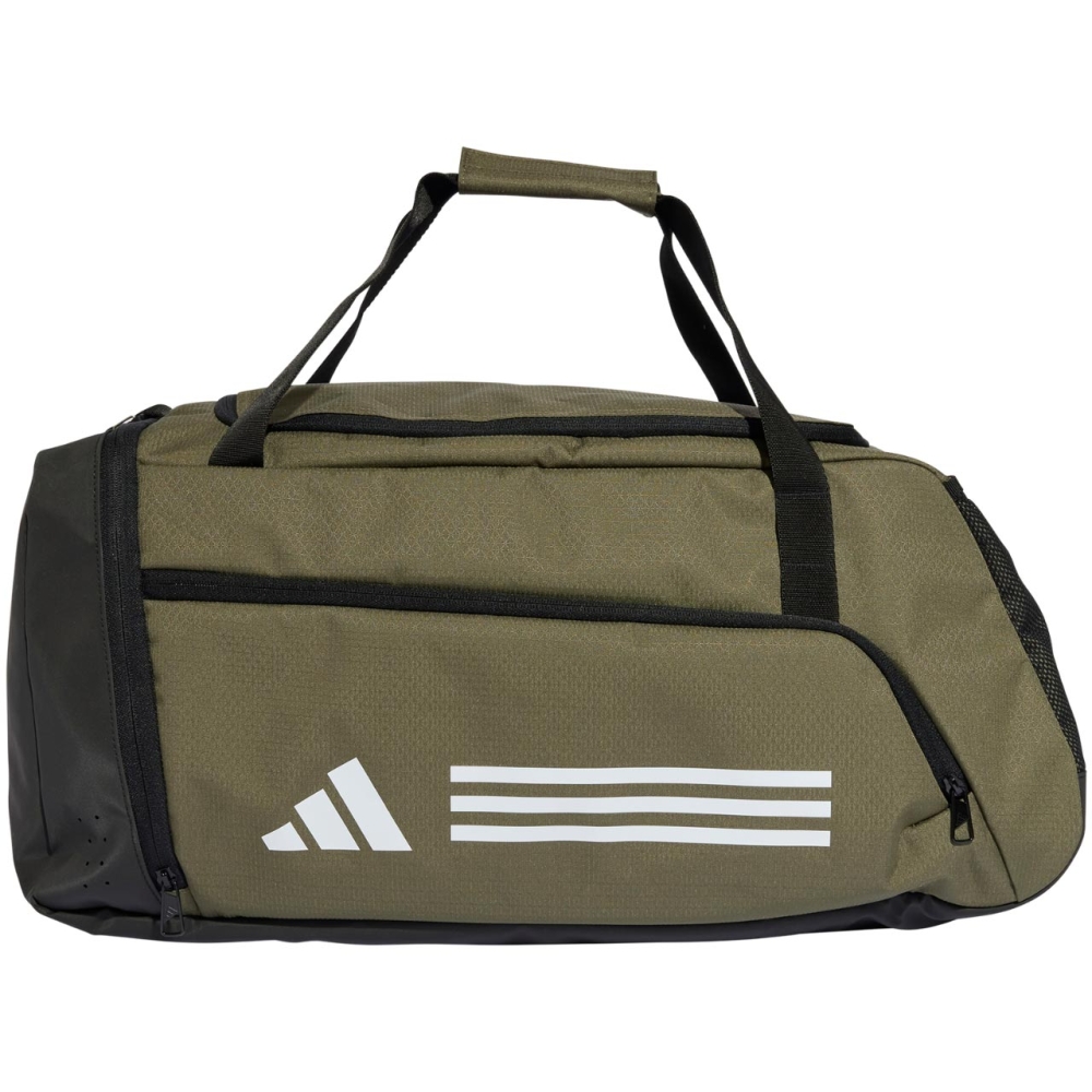 Geanta box adidas Essentials 3-Stripes Duffel M olive IZ1918