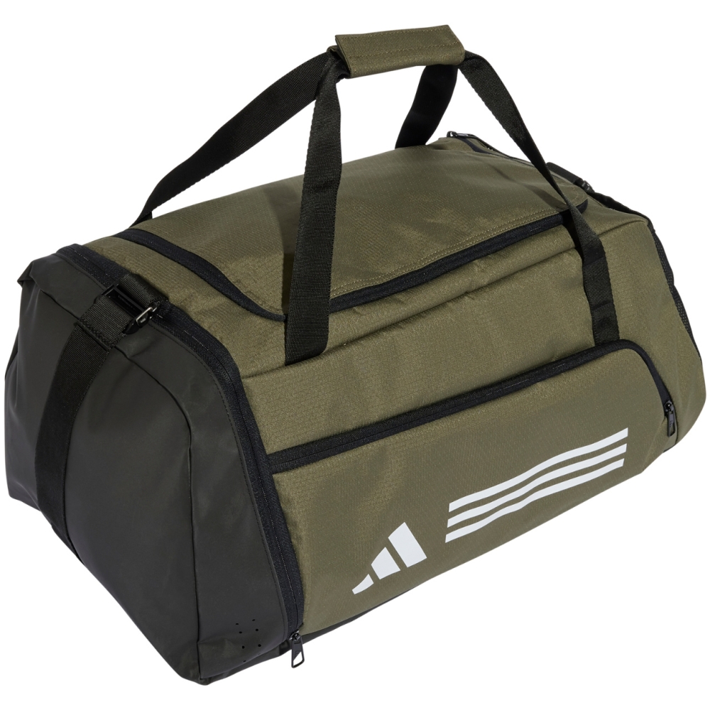 Geanta box adidas Essentials 3-Stripes Duffel M olive IZ1918