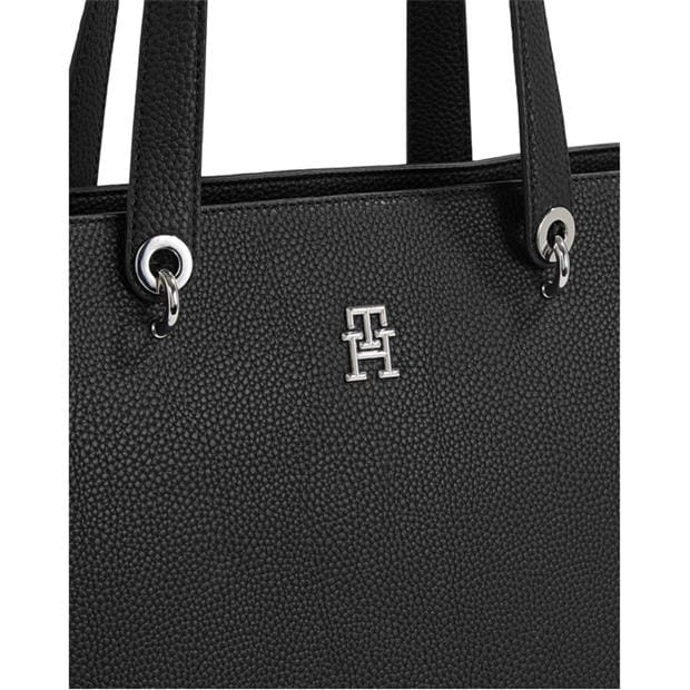 Geanta box Tommy Hilfiger TH Emblem Tote