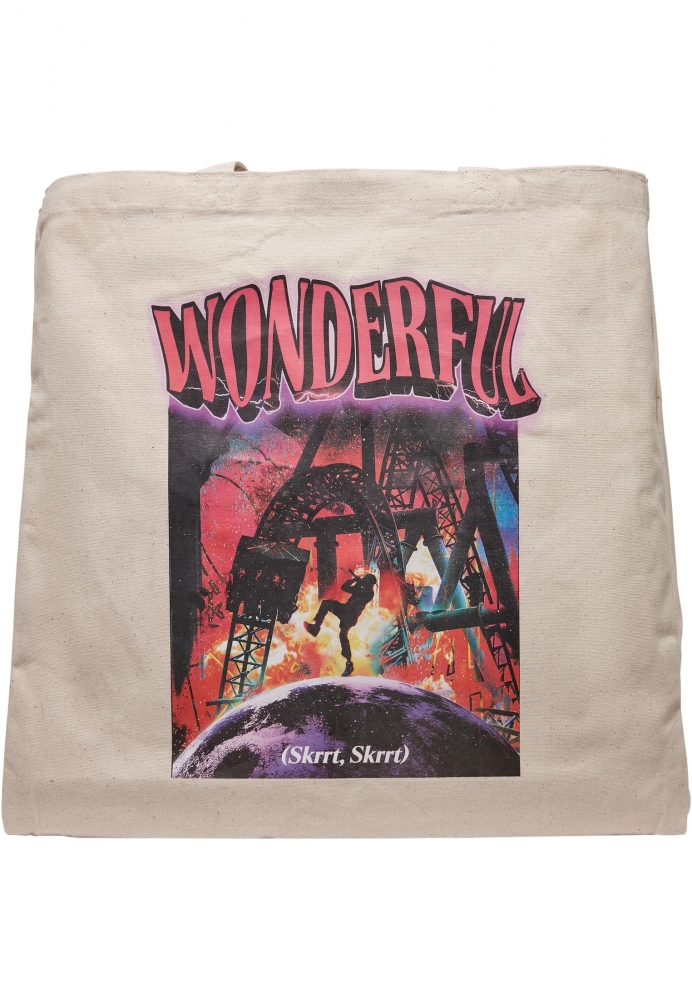 Geanta box Wonderful Oversize Canvas Tote Mister Tee