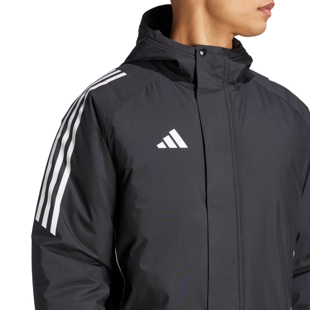 Jacheta adidas Tiro 24 Stadium Parka men's black and white IJ7391