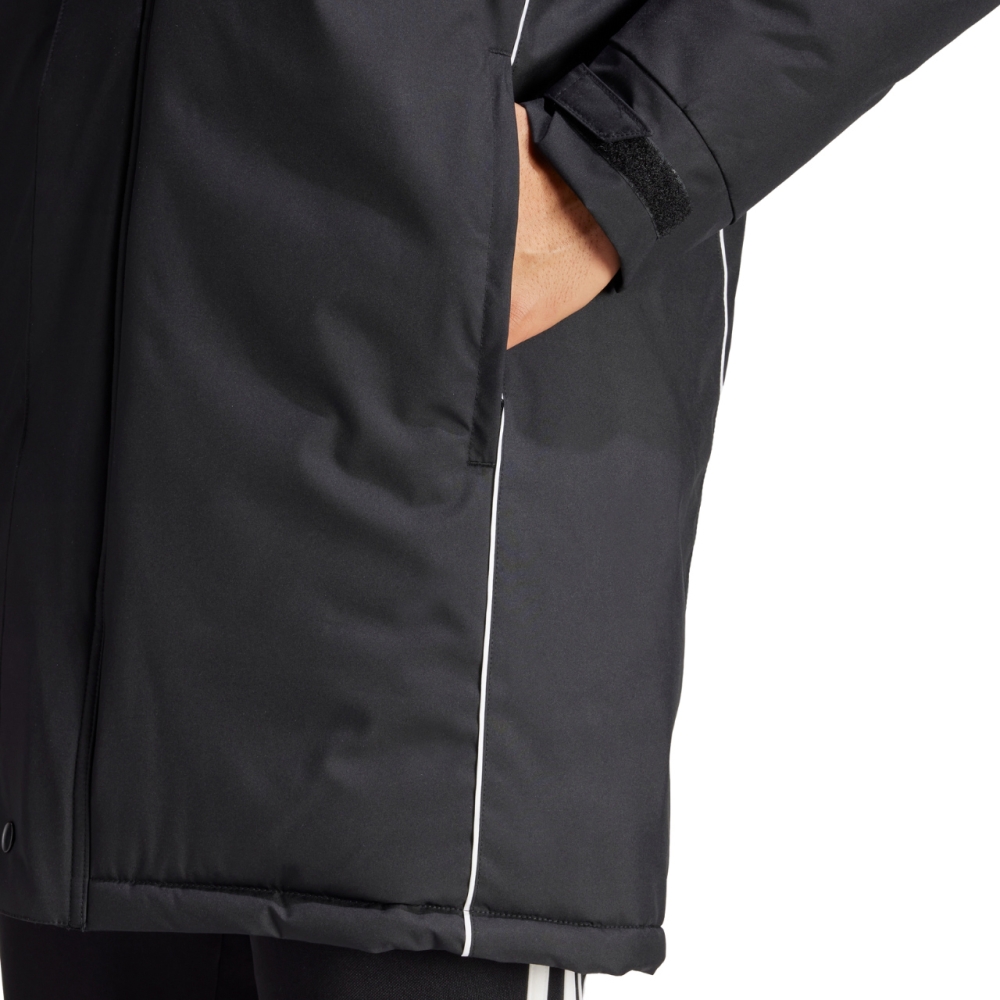 Jacheta adidas Tiro 24 Stadium Parka men's black and white IJ7391