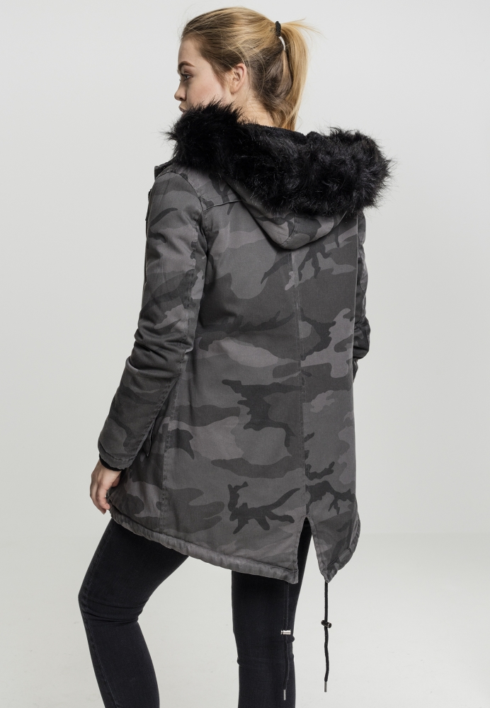 Overdyed Camo Parka dama Urban Classics