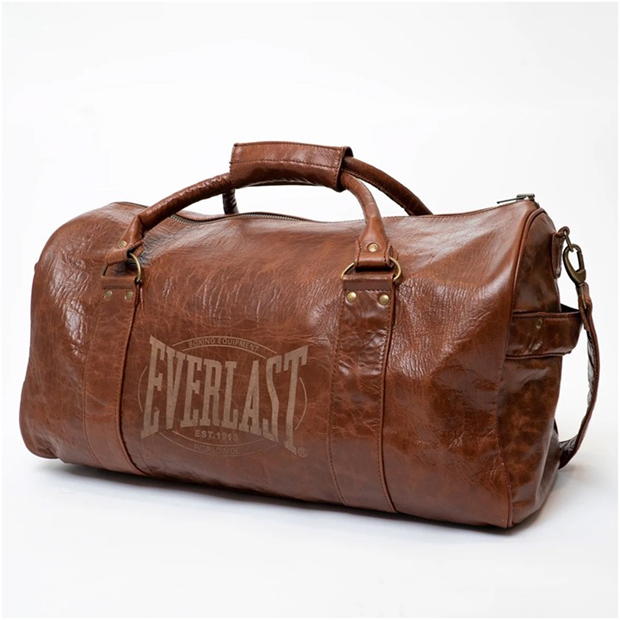 Geanta box Everlast 1910 Premium piele Holdall Medium