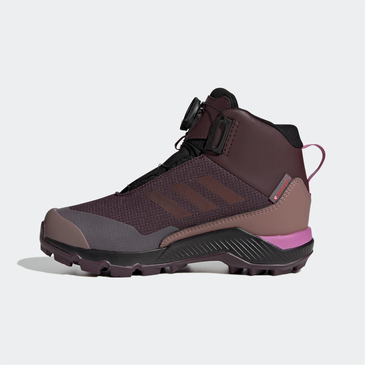 Ghete adidas Terrex Mid BOA ploaie.RDY Hiking pentru Copii negru maro inchis wonder rosu p