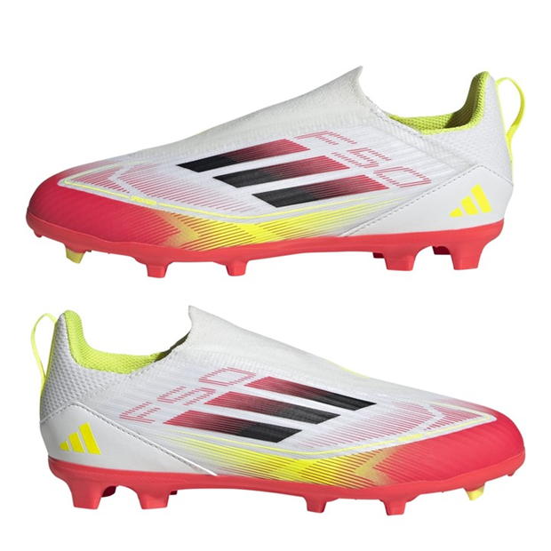 Gheata Minge Fotbal adidas F50 League Laceless Firm Ground copil