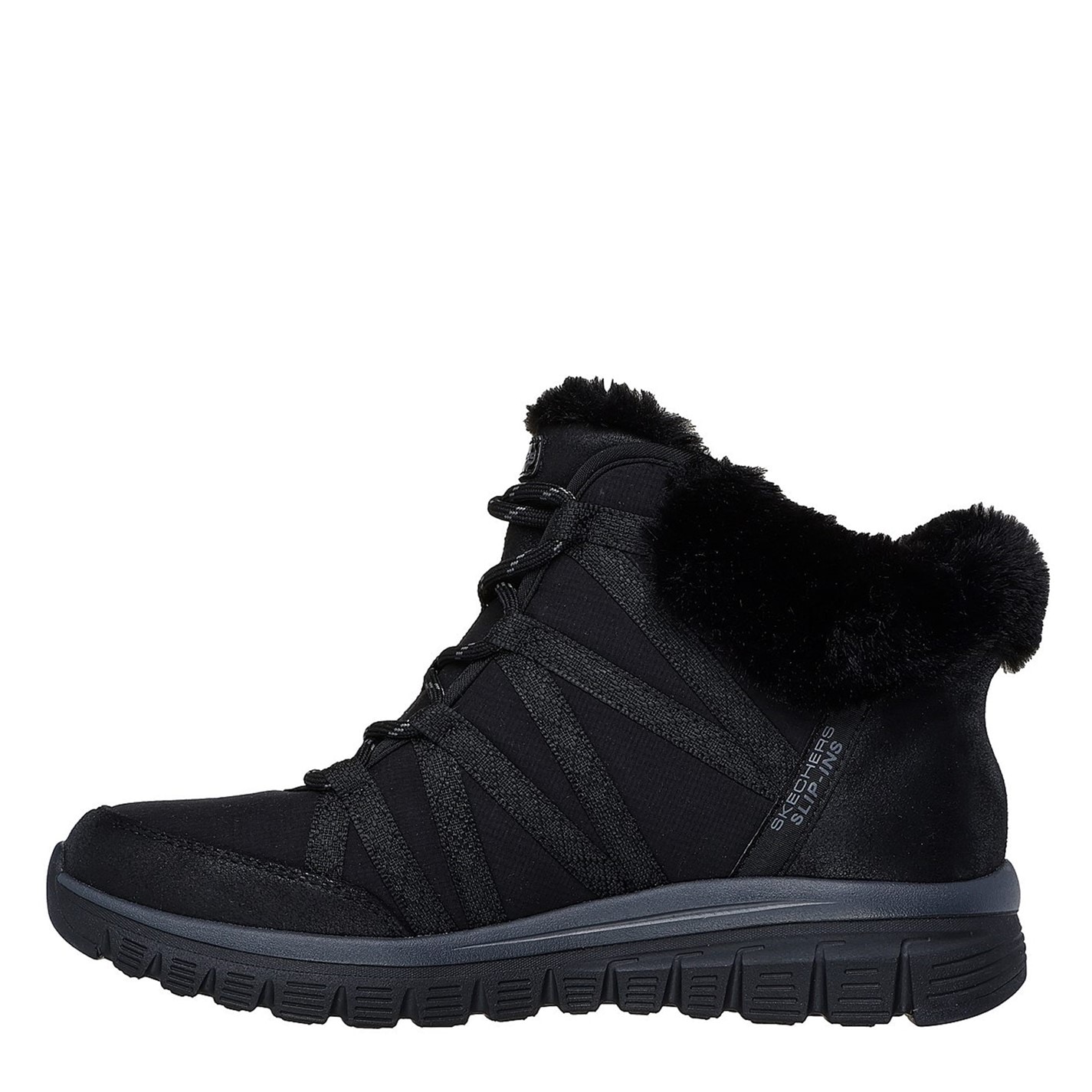 Gheata Skechers Graceful Faux Fur Hiker dama