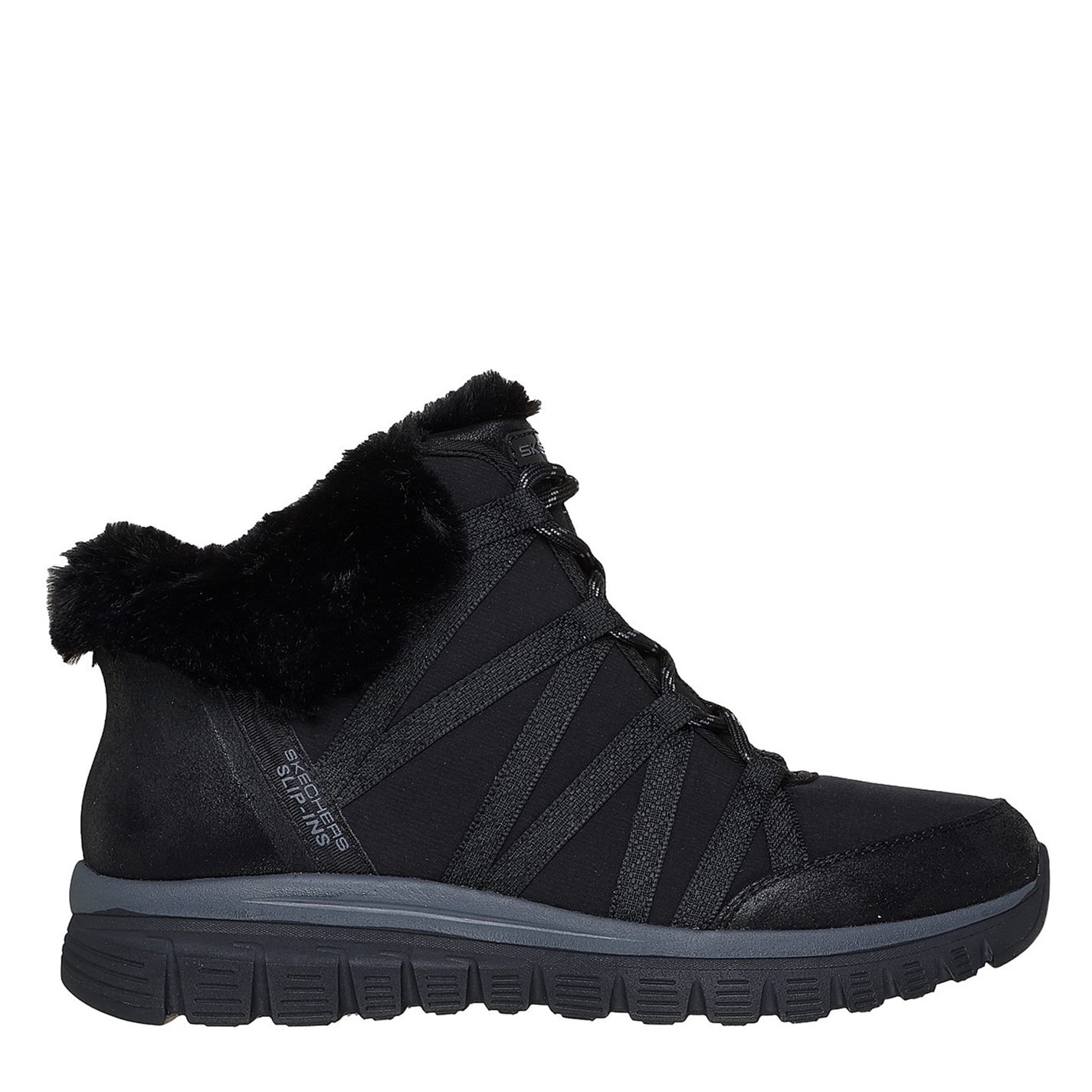 Gheata Skechers Graceful Faux Fur Hiker dama