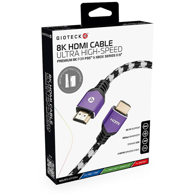 Gioteck Gioteck 8K HDMI Cable for PS5 and Xbox Series X/S