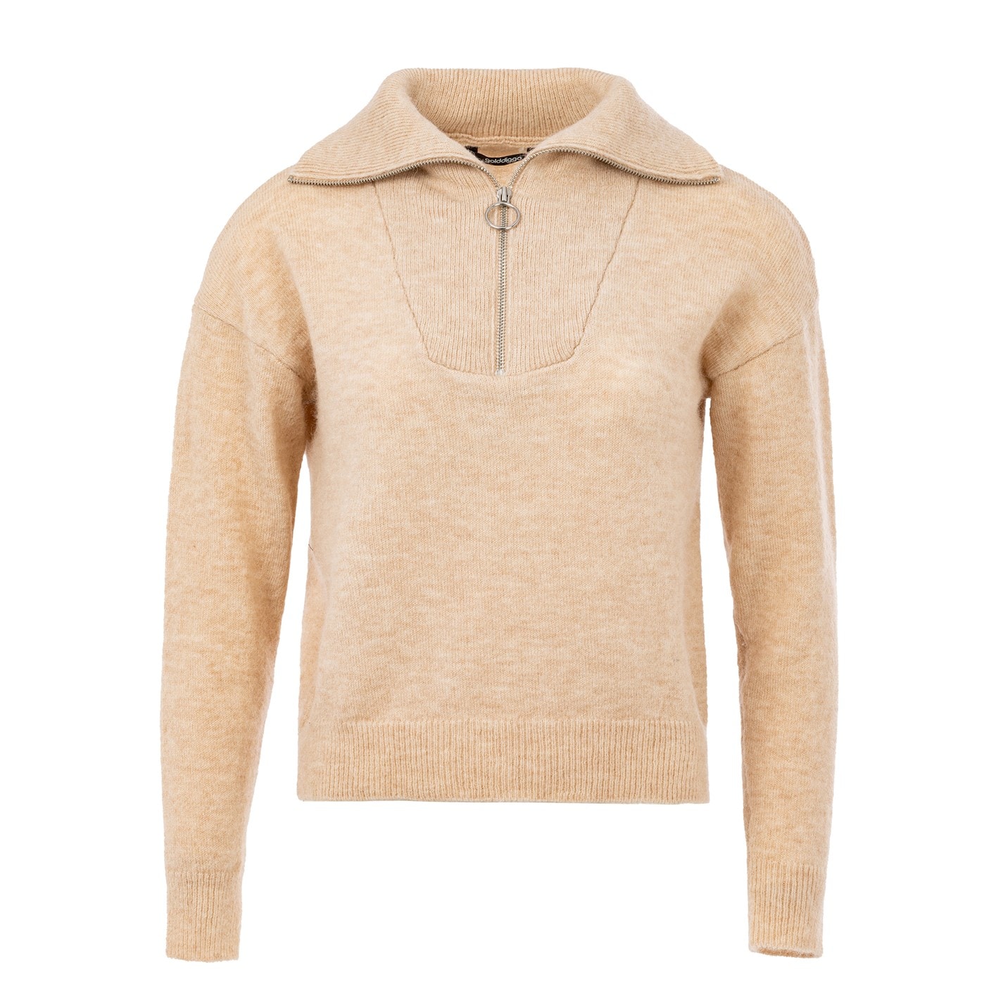 Golddigga Knitted Half-Zip dama